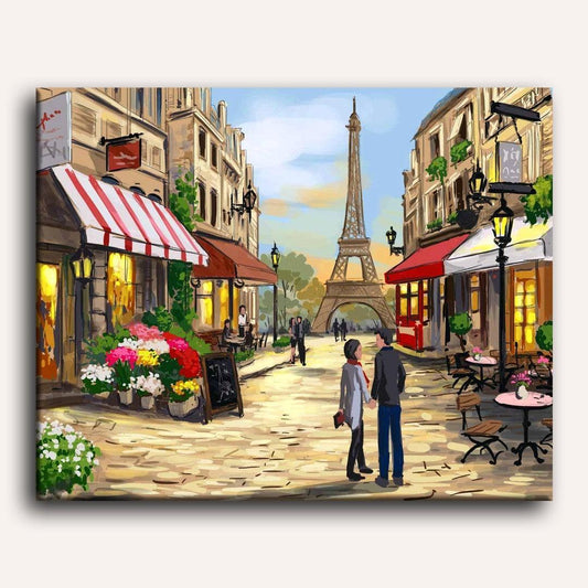 Paris Street Paint-by-Numbers Kit – Maison Artsen