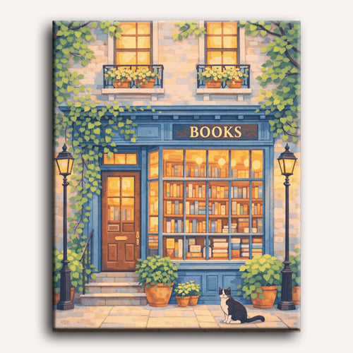 Secret Bookshop Paint-by-Numbers Kit – Maison Artsen