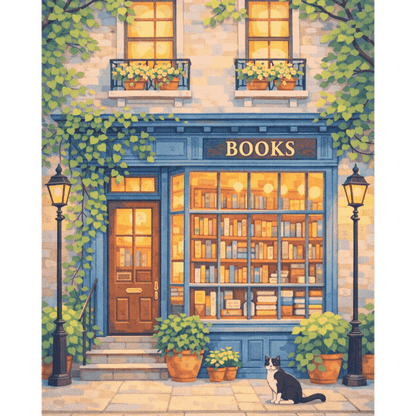 Secret Bookshop Paint-by-Numbers Kit – Maison Artsen