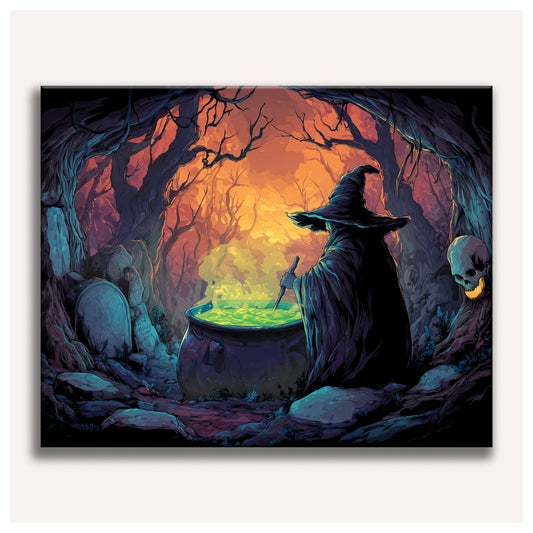 Witch of the Hollow paint by numbers for adults, Maison Artsen