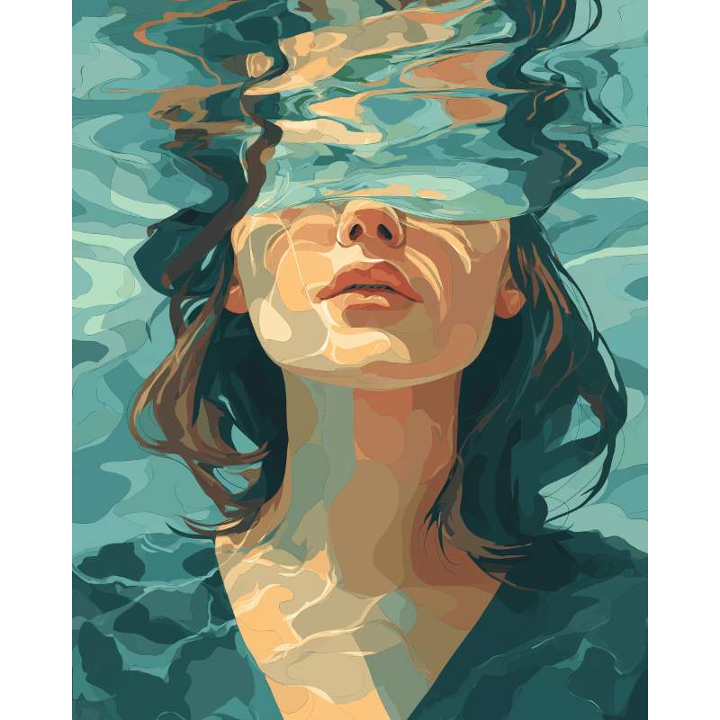 Sous l'Eau - Peinture par numéro Maison Artsen