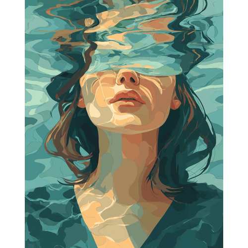 Sous l'Eau - Peinture par numéro Maison Artsen