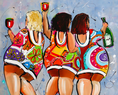 The Wine Ladies Paint-by-Numbers Kit – Maison Artsen