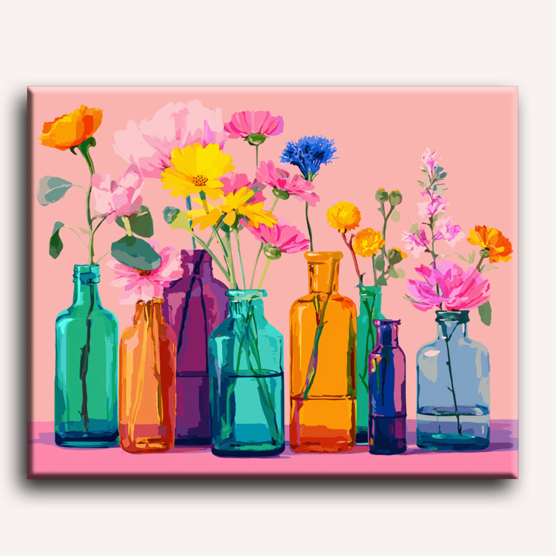 Peinture par numéro adulte Thérapie Couleur, visuel complet du design sur toile — Maison Artsen