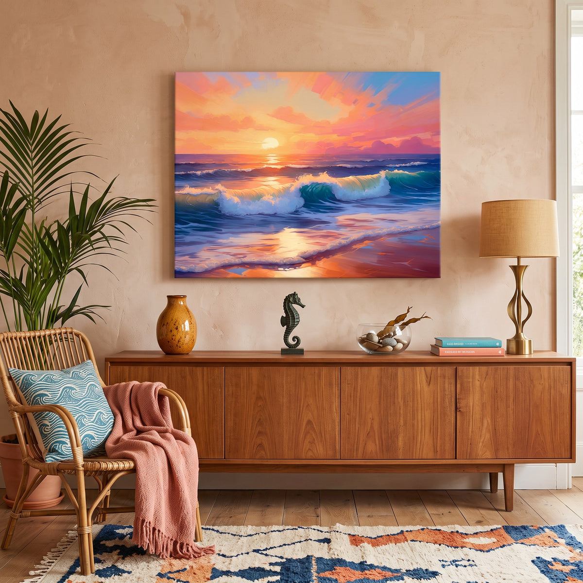 Waves at Sunset Paint-by-Numbers Kit – Maison Artsen