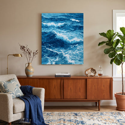 Ocean Waves Paint-by-Numbers Kit – Maison Artsen