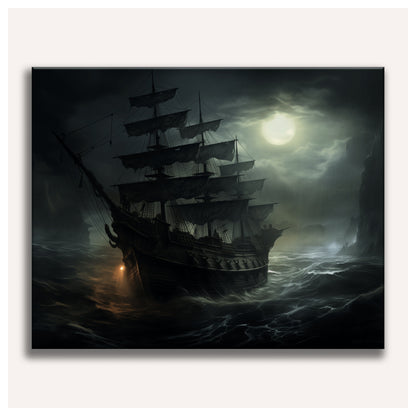 Ghost Ship paint by numbers for adults, Maison Artsen