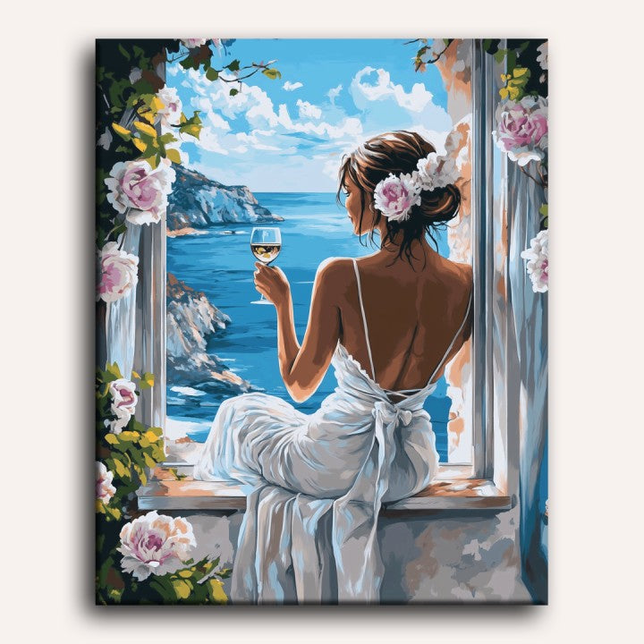 Wine and Waves Paint-by-Numbers Kit – Maison Artsen