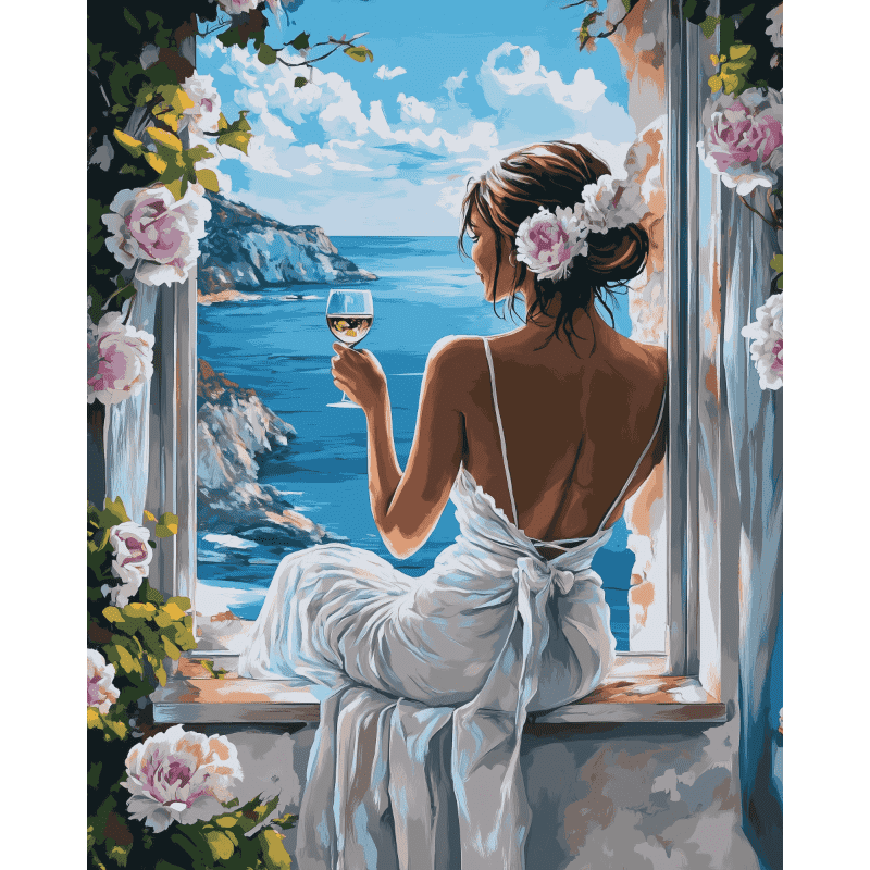 Wine and Waves Paint-by-Numbers Kit – Maison Artsen