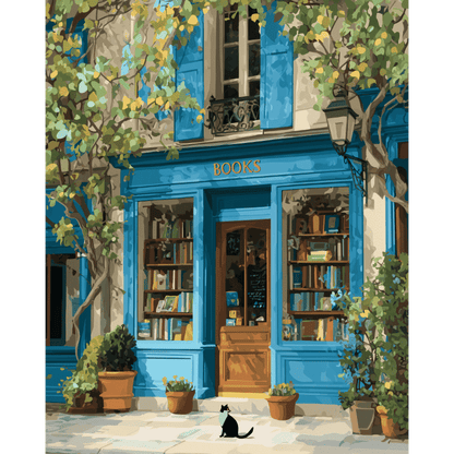 Là Où Vivent les Livres - Tableau peinture par numéro
