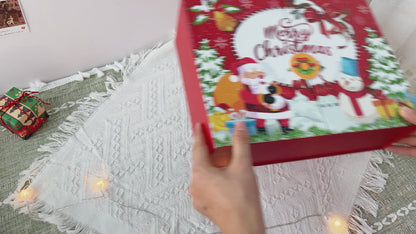 Vidéo du calendrier de l'Avent Père Noël Joyeux Maison Artsen : ouverture des cases