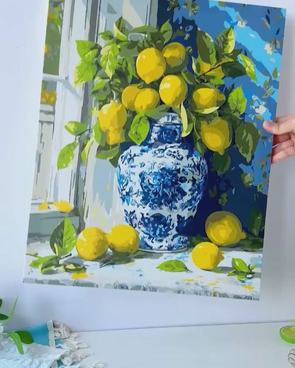 Lemon Bouquet | Paint by Numbers, 12×16"