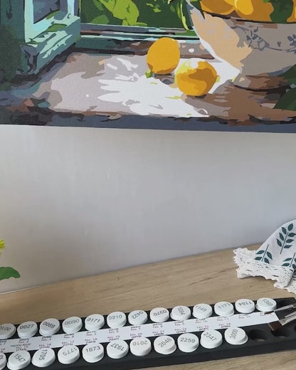 Lemon Tree with a View | Paint by Numbers, 12×16"