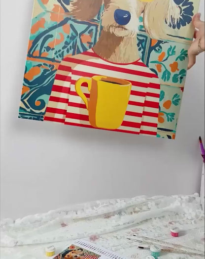 Parisian-Style Dog | Paint by Numbers, 12×16"