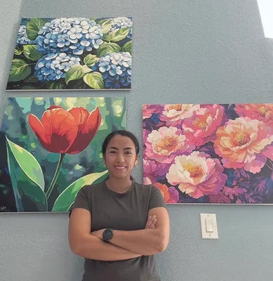 Peinture par numeros realisee par une cliente Maison Artsen