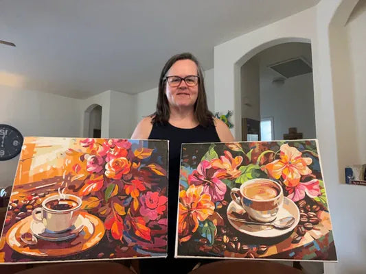 Peinture par numeros realisee par une cliente Maison Artsen